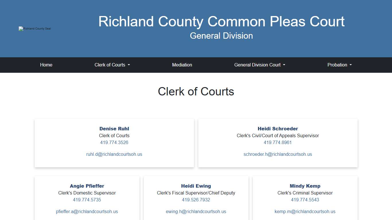 Richland County Common Pleas Court